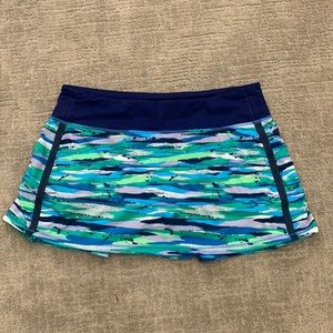 Lululemon Pace Rival Skirt Blue/Green size 10
